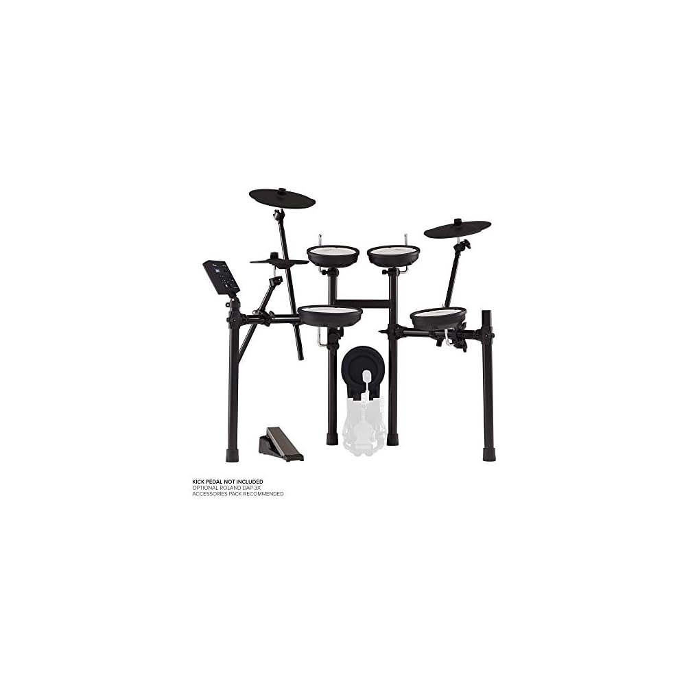 Roland V-Drums TD-07KV Bluetooth-enabled Electronic Drum Kit [Main Unit Kit] [Kick Pedal Sold Separately] [Mesh Heads] [Standard V-Drums Kit]
