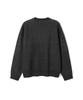 ADHOC Men'S Jacquard Lettering Oversized Knit (Black) (Hbalk10)