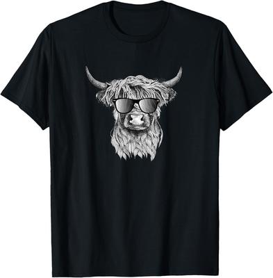 Hochlandrind - Handgezeichnete Illustration Geschenk Unisex T-Shirt