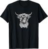 Highland Cow - Hand Drawn Illustration  Gift Unisex T-Shirt