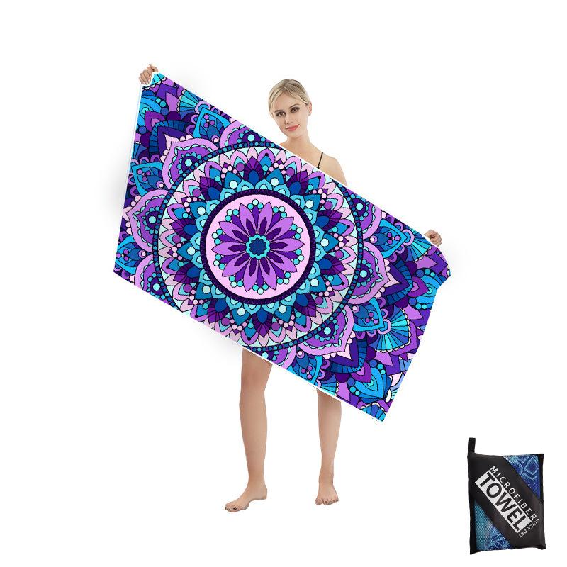 Mikrofaser Strandtuch-Sandfreie Handtücher sind Schnelltrocknend Leicht Super Saugfähig-Perfekte Pool Reise Kreuzfahrt Camping Essentials