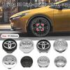 4 Pezzi 57mm 62mm ABS Coprimozzi Centrali per Cerchi Auto Coprimozzo Copertura Emblema per Toyota C-hr Prado Prius Avensis Rav4 Yaris Hilux