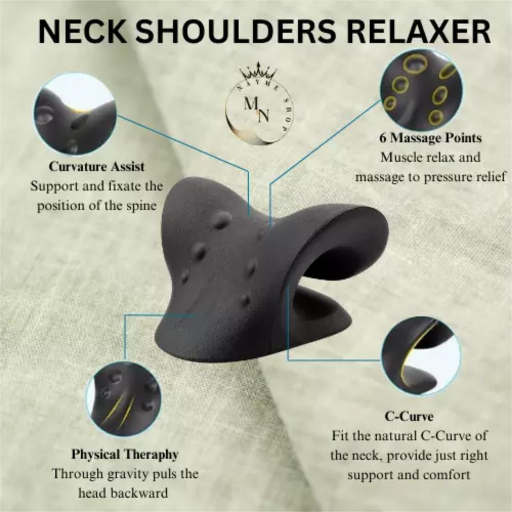 Neck and Shoulder Relaxer Cervical Chiropractic Traction Device Advanced Cervical Traction Device Remedial Pillows
