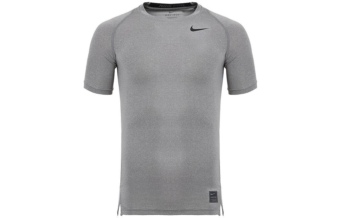 Nike T Shirts Men s Dark Gray Crew Neck Moderate Straight Fit 703095-091 M