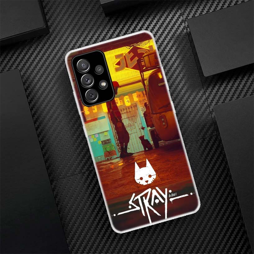 Stray Cat Game Phone Case For Samsung Galaxy A56 A55 A54 A53 A17 A16 A15 A14 A13 A36 A35 A34 A33 A26 A25 A24 A23 A05S A04S Galax