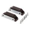 DRELD 4Pcs Magnetic Door Catches Furniture Fittings Kitchen Cupboard Wardrobe Magnetic Cabinet Latch Catches with Screws 59*16MM