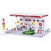 BBURAGO Service Station + 1 Street Fire Vehicle 1/43rd