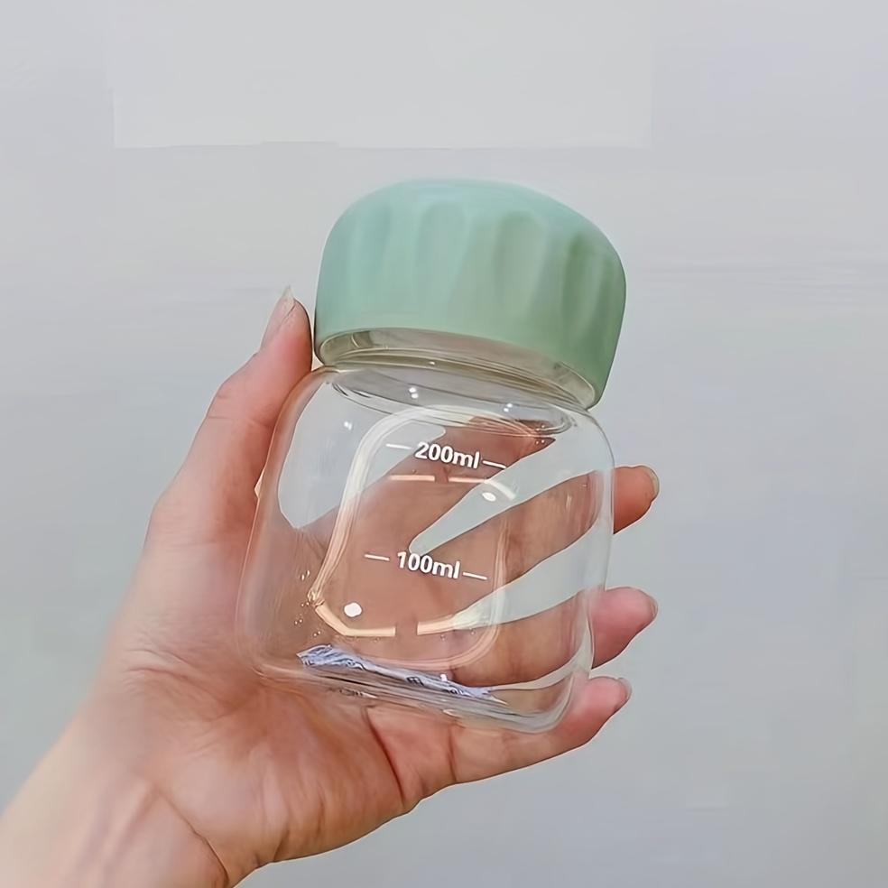 10,2 Unzen Mini-Wasserflasche, Kunststoff, durchsichtiger Milchbecher, tragbare, wiederverwendbare Trinkbecher, Sommer-Trinkgeschirr, Reise, Outdoor, Geburtstagsgeschenke
