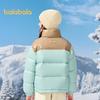 Balabala Girls' Winter Color-Block Down Jacket