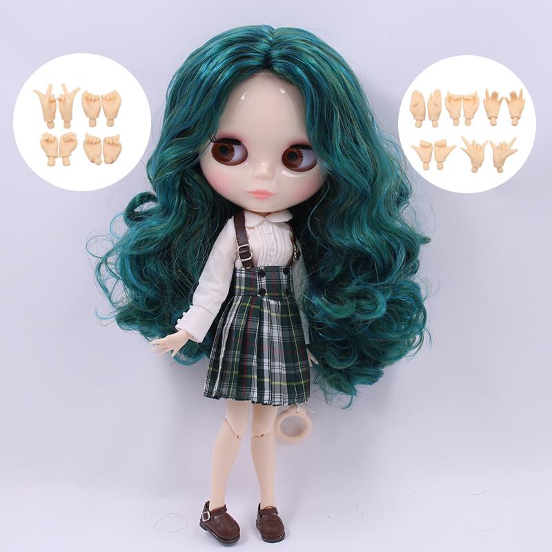 

ICY DBS Blyth doll 1/6 Anime Doll joint body white Skin glossy face Special Combo with dress, shoes and hands 30cm BJD TOY full set with hands
