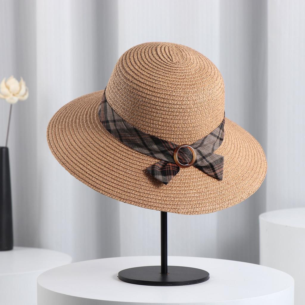 Summer Women's Hats Sunshade and Sun Protection Hats Big Seaside Vacation Straw Hats Travel Sun Hats