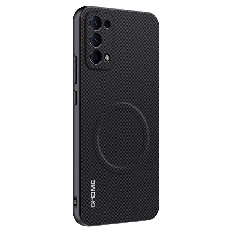OPPO Reno5 5 Pro+ Full Coverage Anti-Drop Case with Magnetic Buckle and Textured Design.