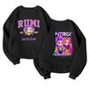 Children's Fashionable Lightweight Long-sleeved Round Neck Pullover With Pockets Printed Pullover