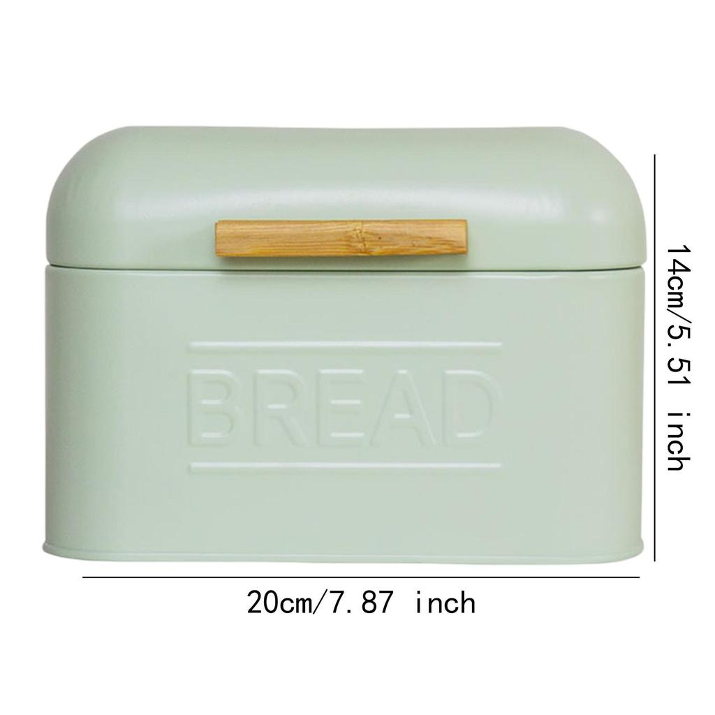 Vintage Bread Box Iron Bread Box Kitchen Storage Flip Over Storage Boxes Cupboard Iron Dustproof for Kitchen Counter Pantry