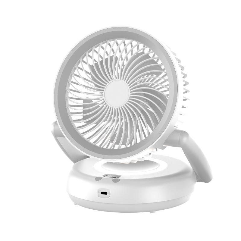 Compact USB Rechargeable Desktop Fan with Low Noise for Dorms 20.5 x 10.5 x 28 cm