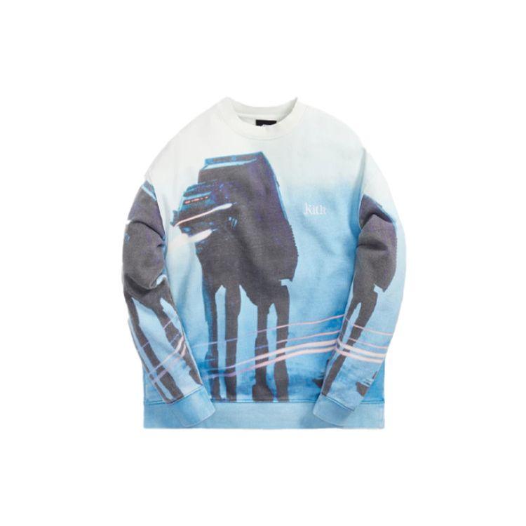 

Kith For Star Wars Hoth Crewneck Summit Men Tops Blue KHM030212-408 S