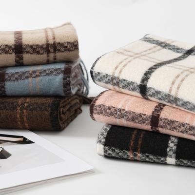 Scarf Winter Thickened New Plaid Women's Japanese and Korean Warm Scarf Fashion Shawl Imitation Cashmere Scarf