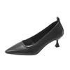 Women's summer pointed super soft single shoes, medium heeled soft soled high heeled shoes
