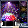 LED Crystal Magic Ball Disco Ball Party Lights Portable Magic Stage Party Light Halloween Decorations Bar Wedding Strobe Lamp