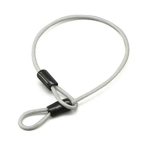 

Daytona Motorcycle Helmet Lock 4.6mm Stainless Steel 500mm Wire Lock 75633