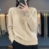 YYFS Women's Fashion Casual Fall Winter Solid Color Print Long Sleeve High Neck Sweaters