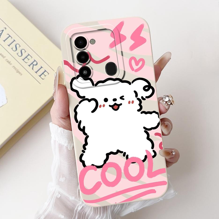 For Tecno Spark Go 2022 Case KG5 KG5h Cute Panda Cartoon Cover For Tecno Spark 8C Spark8C KG5k KG5j Phone Case Soft Fundas Coque