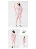2025 Korean Style Girls' Tie-Dye Short Sleeve Pants Set - Fashionable Big Kid Sports Two-Piece Outfit