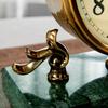 household clock pendulum  Desktop desk clock marble light luxury retro American and European clock ornament