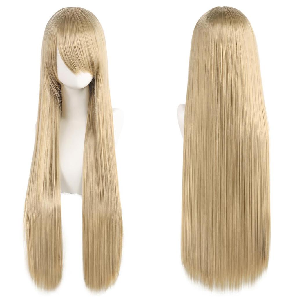 Mao Niang Stil 80cm Lange Gerade Cosplay Perücke, Unisex, Bunt und Vielseitig