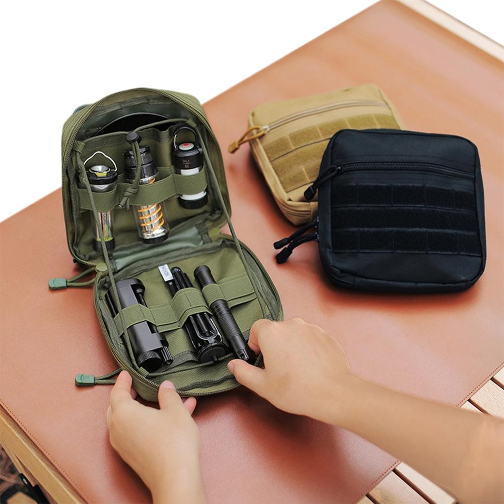Tactical Large Admin Pouch Of Double Layer Design Luminaire Storage Bag Molle EDC EMT Utility Pouch Goalzero Lighting Pouch
