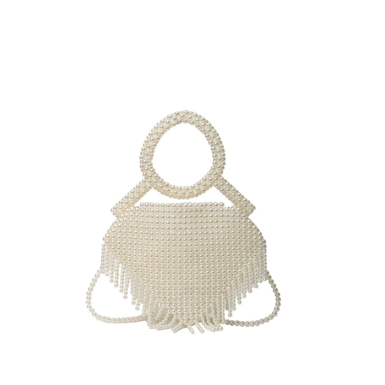 

Жемчужная сумка в форме персикового сердца, женская, ручной работы, с бисерным дизайном, модная, универсальная женская сумочка, новая высокоценная сумка-мессенджер