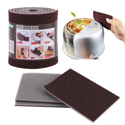 1pc/1Roll Nano Emery Sponge Kitchen Magic Cleaner Rust Rub Pot Sponge Cleaner Rust Scouring Household Kitchen Magic Pad