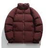 Men's Casual Cotton Jacket Hooded Solid Color Winter Daily    