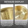 Mystical Pentagrams Pattern Brasses Bowl Rustproof Portables Container Compacts Game Accessory