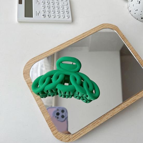 Korean Style Solid Color Hair Claw Women Hollow Out Frosted Hair Clip Vintage Hairpin Crab Hair Clip Hair Accessories