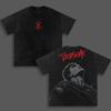 Berserk Manga Guts Graphic T Shirt Vintage Washed Oversized Tee Streetwear Men Women Clothes Short Sleeve 100% Cotton Tshirt