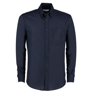 Kustom Kit Herren Oxford Slim Langarm Arbeitshemd