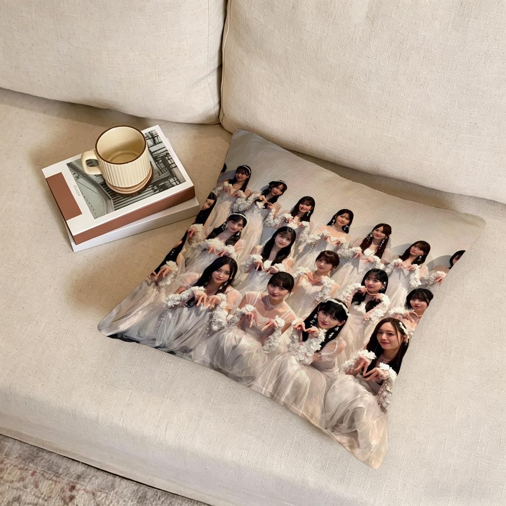 N-Nogizaka46 Cushion Cover Fabric Soft Furnishing,Pillowcase, Cushion Cover, Sofa Pillow, Home Decoration