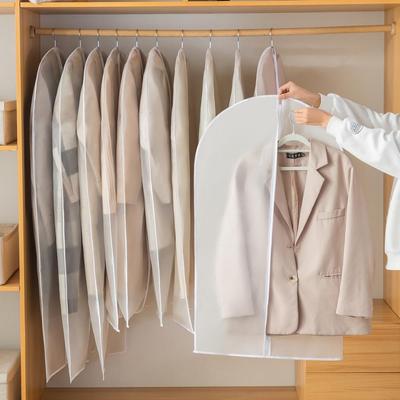 Transparent Washable Hanging Garment Bag for Long Jackets and Suits