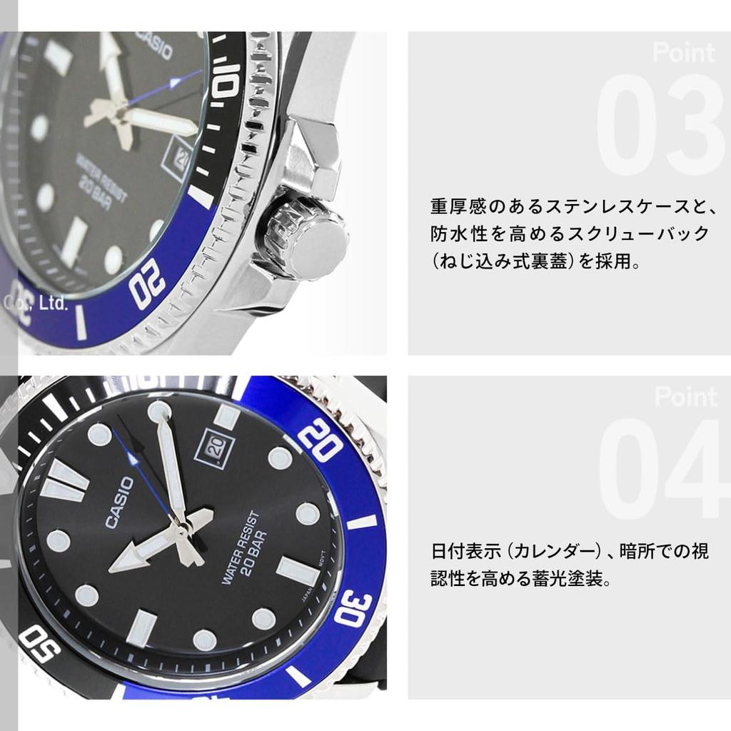 Casio Collection Watch Black [Casio] MDV-107-1A2JF Men's