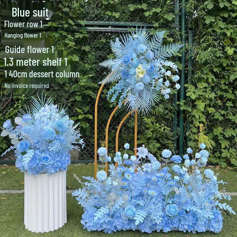Künstliche Blumendekorationen für den Hochzeitsgang & die Bühne