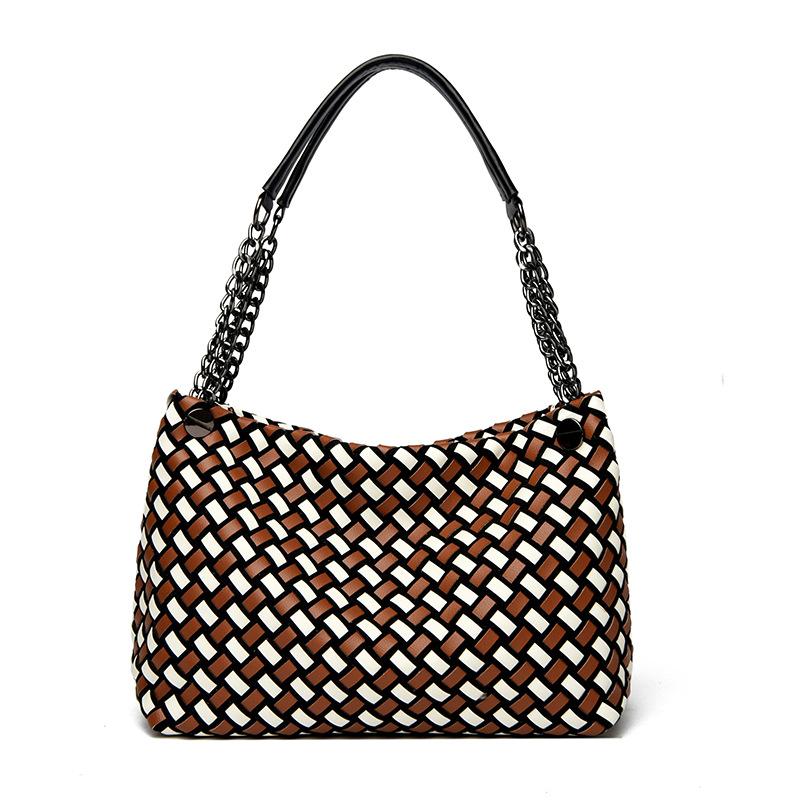 Niche Design Hand-woven Bag, New High-end Tip Bag, Dumpling Bag, Portable Child and Mother Bag, Vegetable Basket Bag.