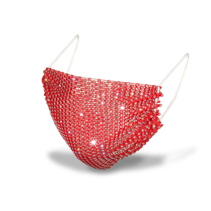 Women  Face Mask With  Elastic Reusable Washable Christmas Masks Face Bandana Face Decor Jewelry Party Gift