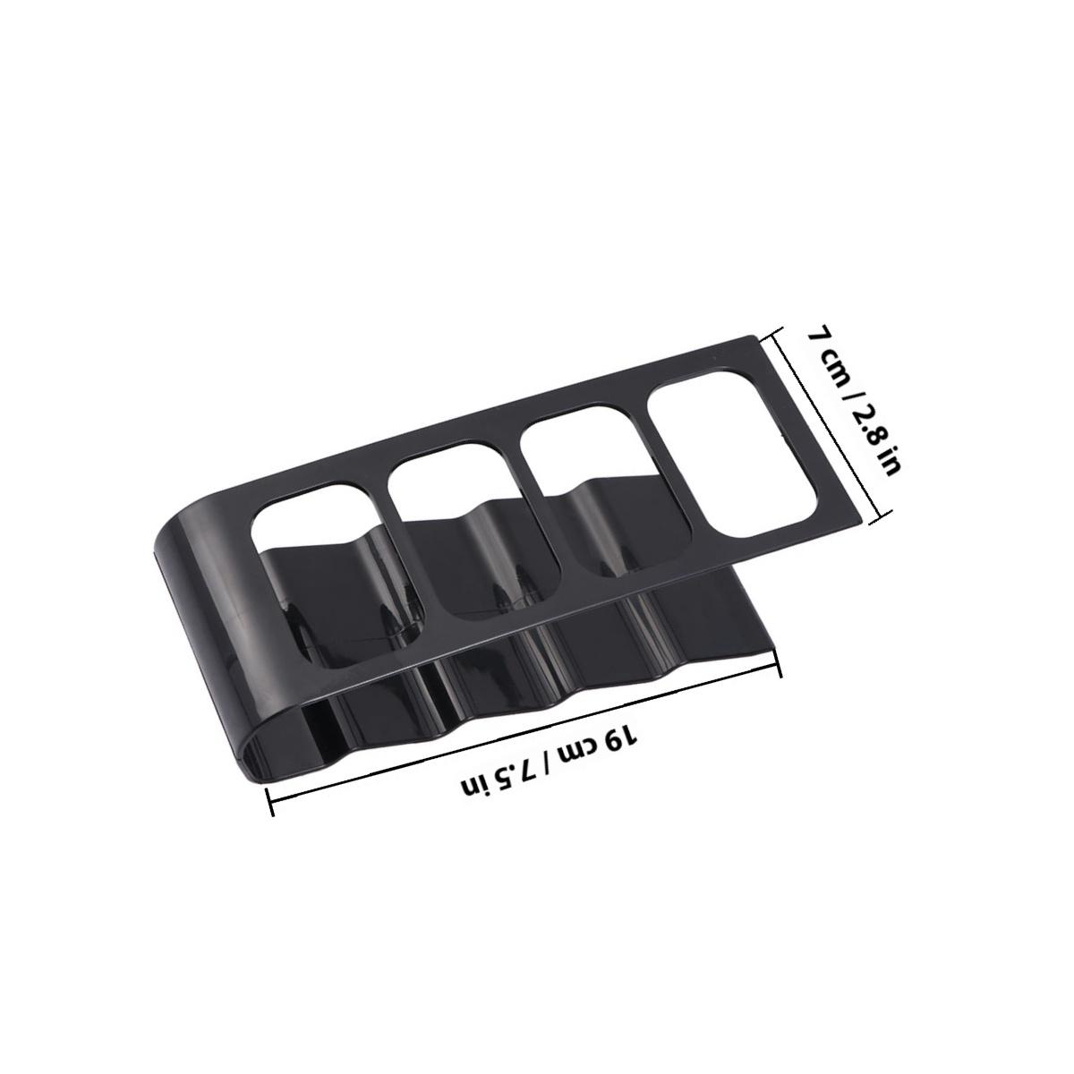 4 Frame Remote Organizer Holder Storage Rack Compact Antislip Stand Black for Dvd Vcr Remote Controls Organizer