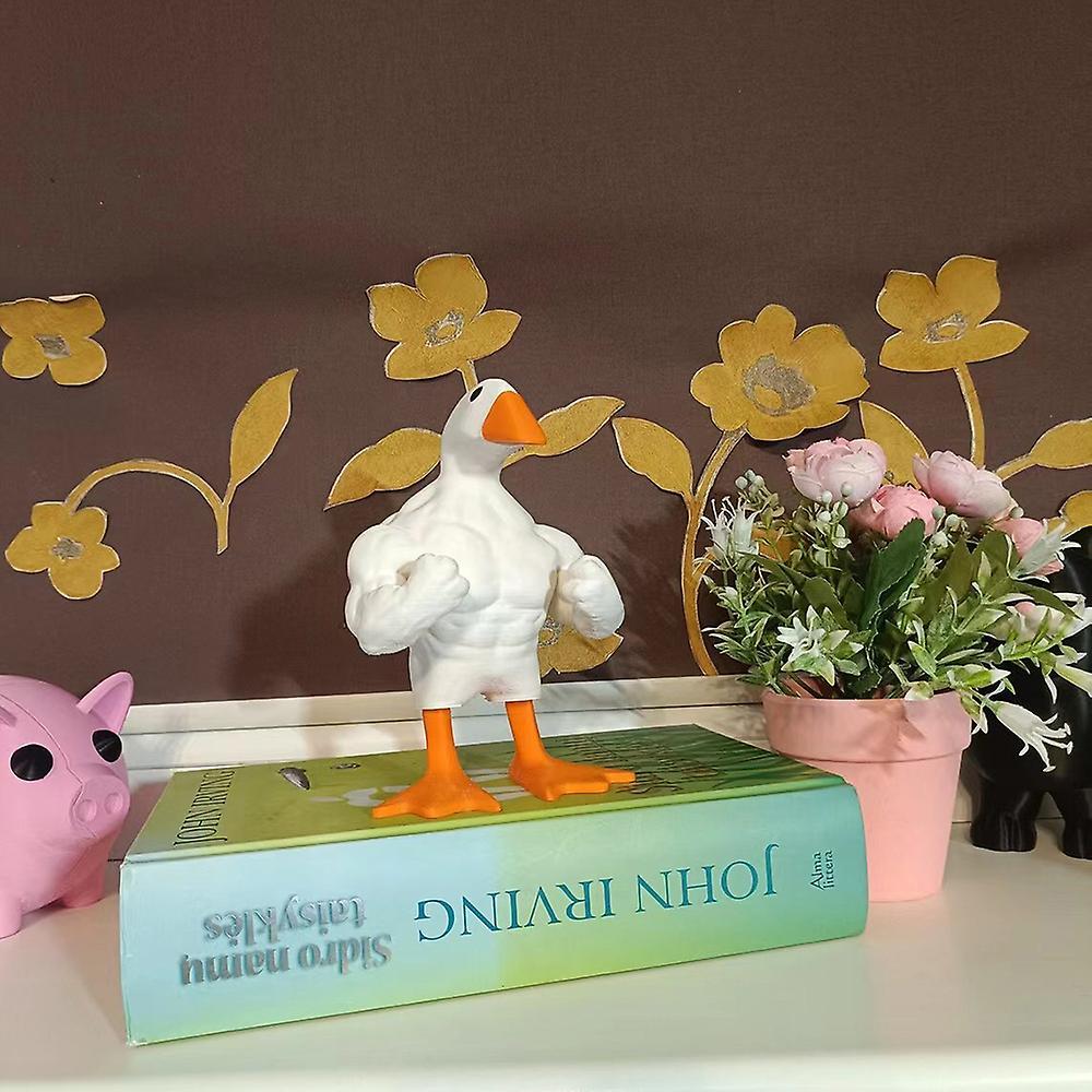 Cartoon Buffs Ducks Figurine Simple Desk Model Decorative Props for Home Bedroom