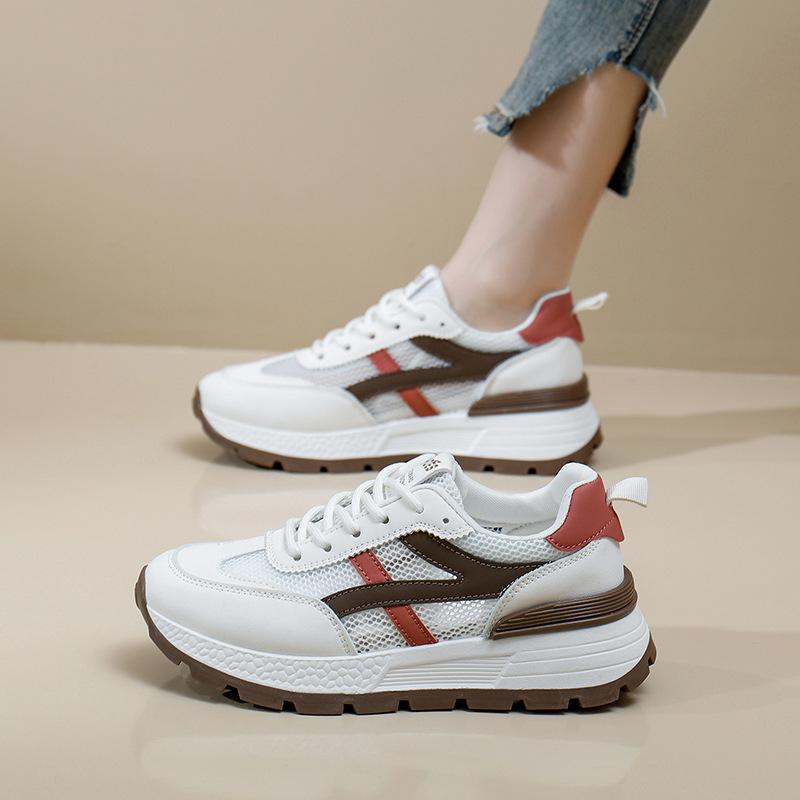 Dámské letní nové studentské boty ve stylu Ins, silná podrážka, zvýšené, volnočasové tenisky