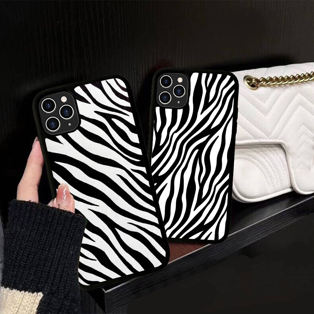 Zebra Print Clip Art For IPhone 17 16 15 14 13 12 11 Pro Max Plus Shockproof PC+TPU Phone Back Cover