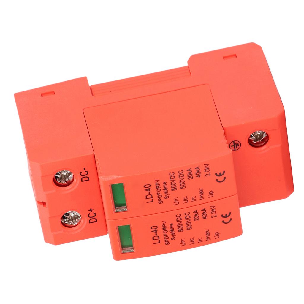PV Surge Protection Device Photovoltaic Circuit Breaker Protector 2P 20‑40KA DC 500V