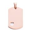 5Pcs Wholesale 5 Colors Military Tag Jewelry with heart Stainless Steel Necklace Pendant High Polished Necklace