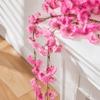 Silk Material Sakura Blossom Garland 1.8m Artificial Flower Garland  Wedding Decoration